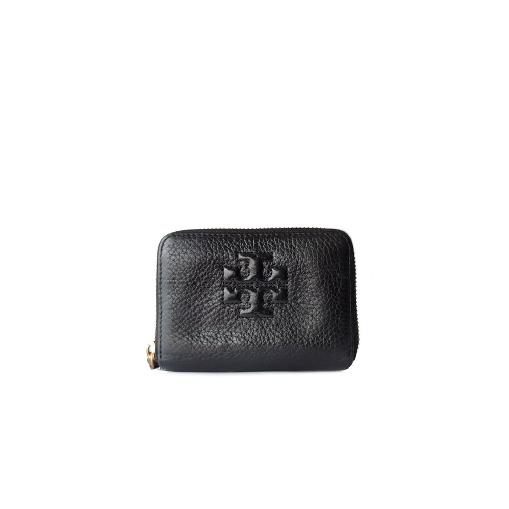 Tory Burch Wallet Black Leather Mini Wallet